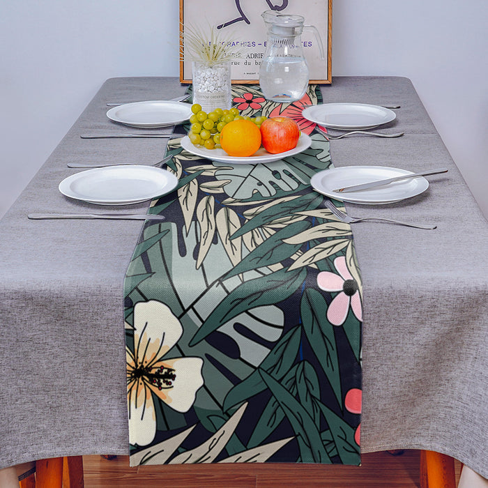 Fresh Flowers Rectangle Tablecloth - LeobonZone