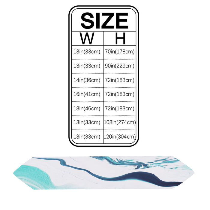 Fresh Water Ripple Table Runner Place Mats - LeobonZone