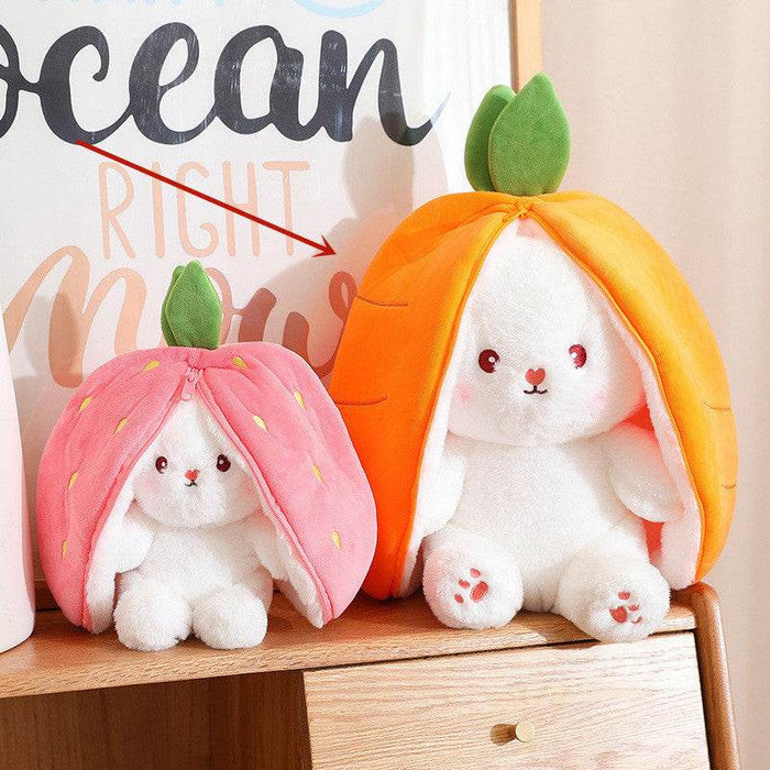 Fruity Floppy: Mini Reversible Bunny Plushie - Goodlifebean Toys & Games