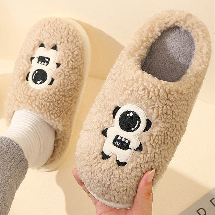 Furry Astro In Space Slippers - Goodlifebean Shoes