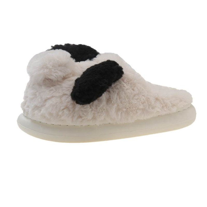 Fuzzy Puppy Plush Slippers | Kawaii Indoor Slippers - Goodlifebean Shoes