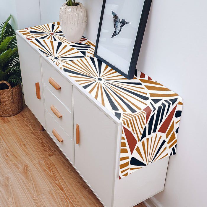 Geometric Umbrella Table Runner Place Mats - LeobonZone