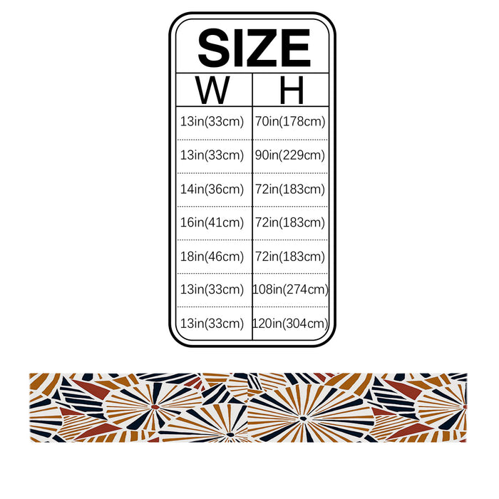 Geometric Umbrella Table Runner Place Mats - LeobonZone