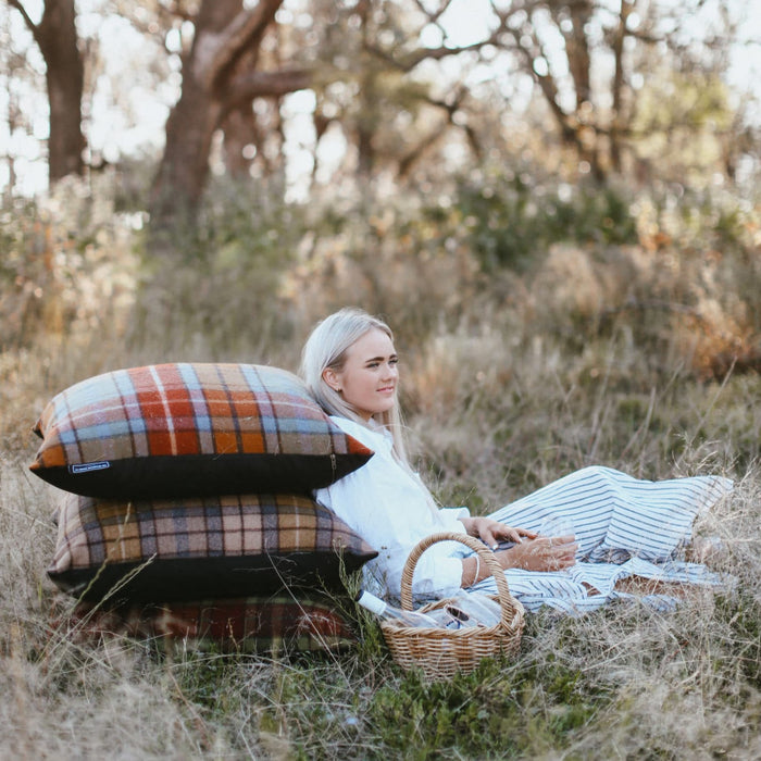 GGCo. Tartan Paddock Pillow™️ (Cover Only) | Camel