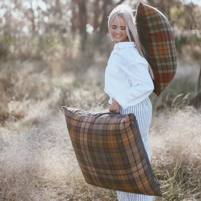 GGCo. Tartan Paddock Pillow™️ (Cover Only) | Gold