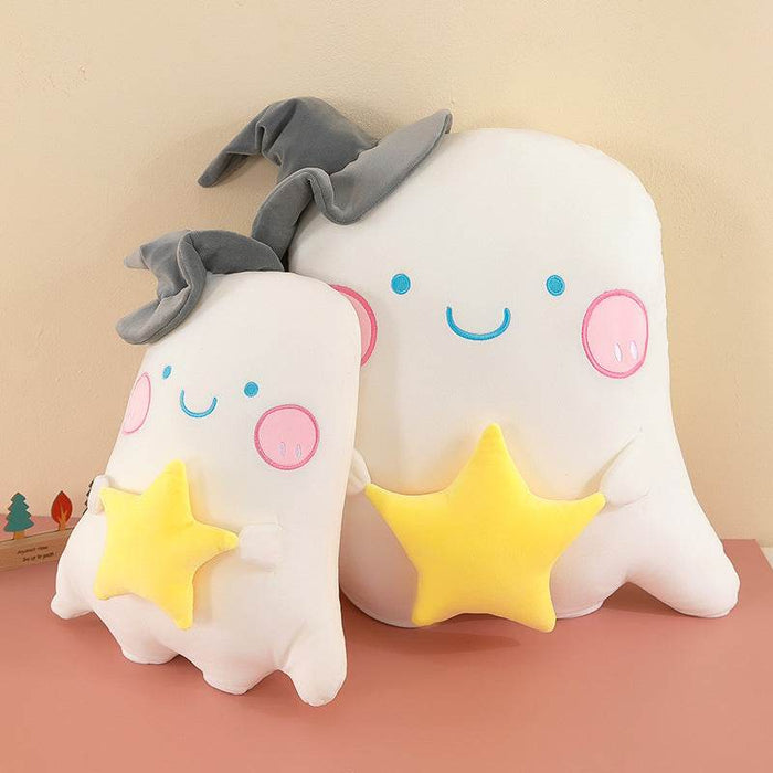 Ghostie Puff | Kawaii Ghost Halloween Plushie - Goodlifebean Stuffed Animals