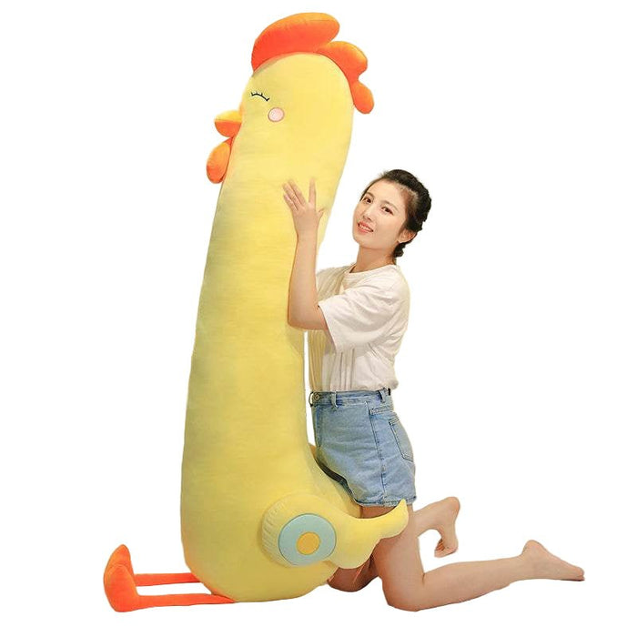 Giant Cuddly Chicken Body Pillow Plush - Goodlifebean Stuffed Animals