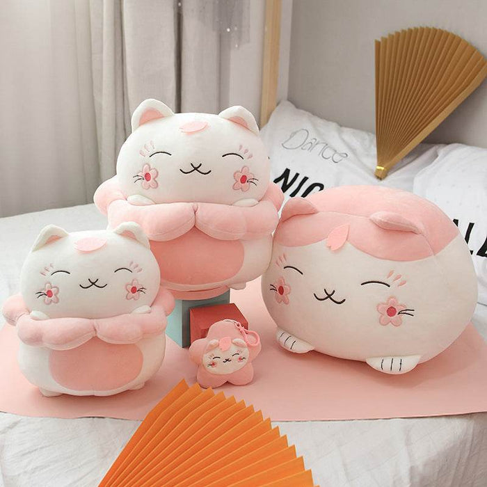 Giant Sakura Kawaii Cat Plush - Goodlifebean Stuffed Animals