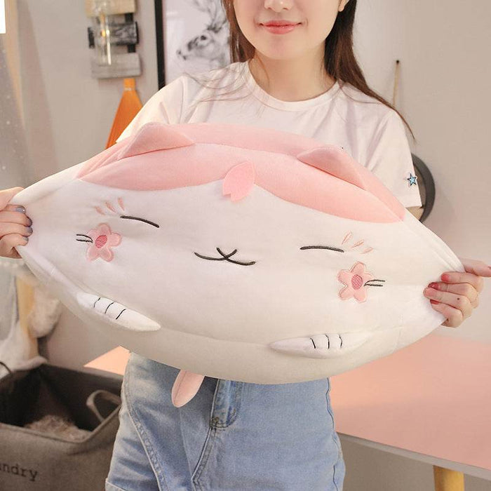 Giant Sakura Kawaii Cat Plush - Goodlifebean Stuffed Animals