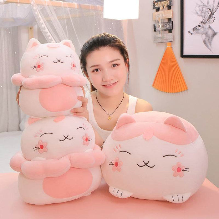 Giant Sakura Kawaii Cat Plush - Goodlifebean Stuffed Animals