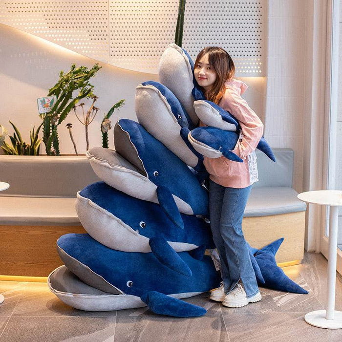 Giant Stuffed Whale Plushie | 4.5ft - Goodlifebean Stuffed Animals