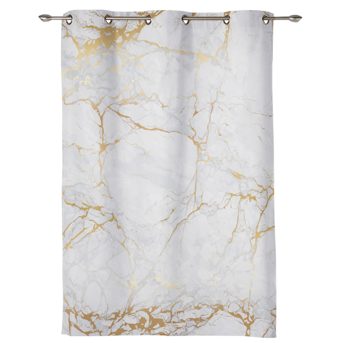 Golden marble and granite pattern window curtains - LeobonZone