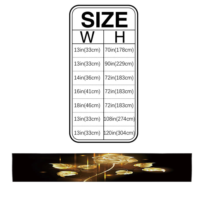 Gorgeous Golden Rose Table Runner Place Mats - LeobonZone