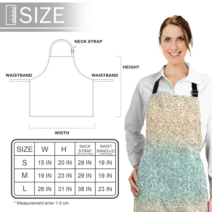 Gradient Stripe Personalized Canvas Apron - LeobonZone