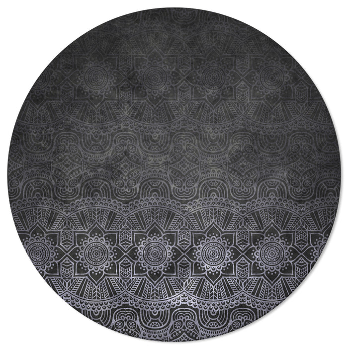 Gradual Change Pattern Circular Felt Rugs - LeobonZone