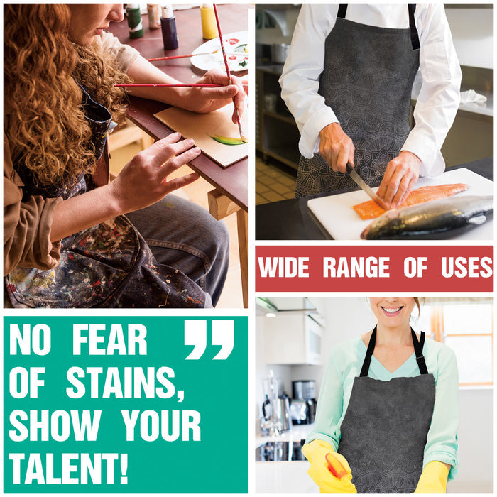 Gradual Change Pattern Personalized Canvas Apron - LeobonZone