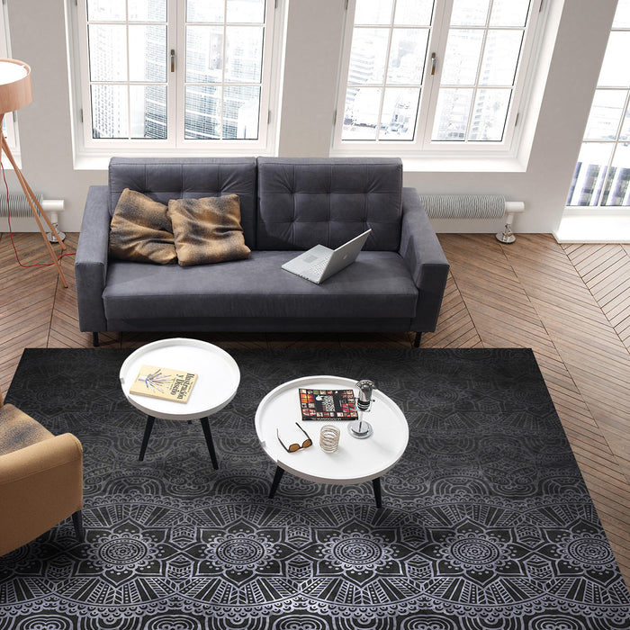 Gradual Change Pattern Right Angle Felt Rugs - LeobonZone