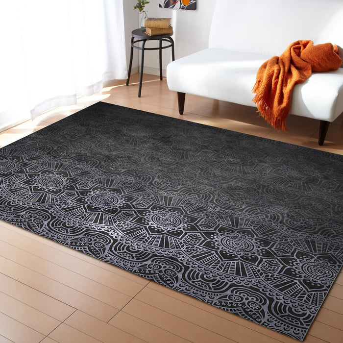 Gradual Change Pattern Right Angle Felt Rugs - LeobonZone