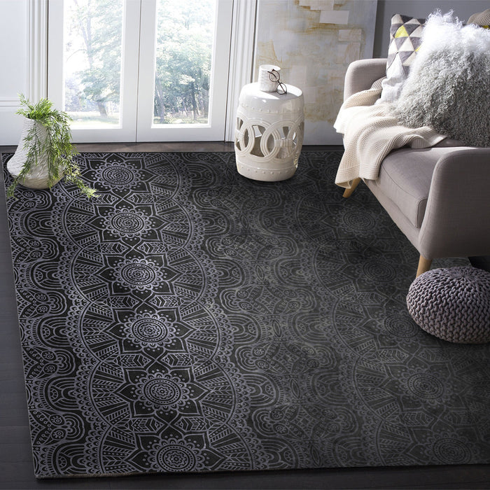 Gradual Change Pattern Right Angle Felt Rugs - LeobonZone