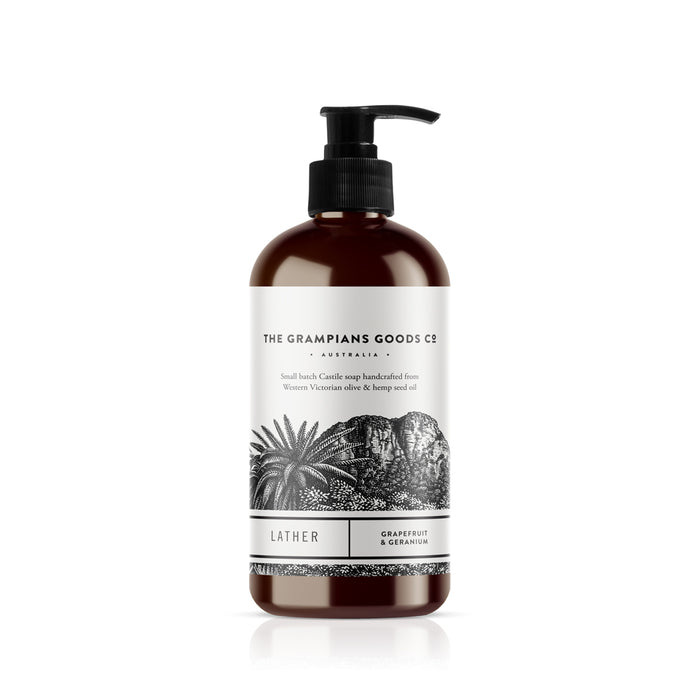 Grampians Grown | Lather | Grapefruit & Geranium 500ml