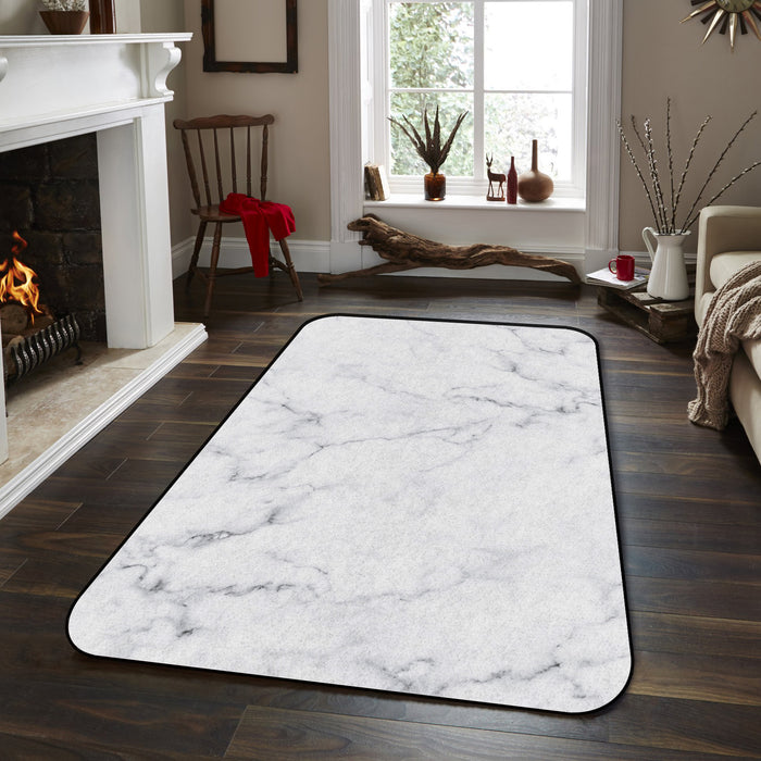 Gray Marble Texture Sponge Rillet Rubber Rugs - LeobonZone