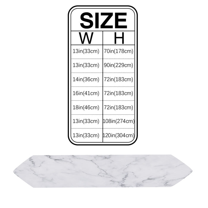Gray Marble Texture Table Runner Place Mats Sharp Angle - LeobonZone