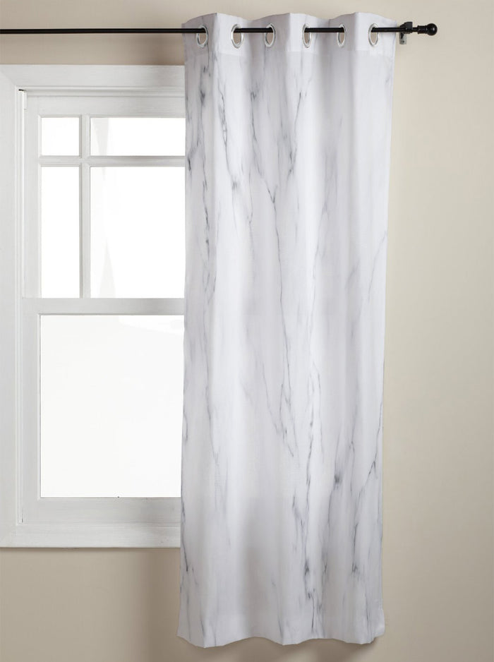 Gray Marble Texture window curtains - LeobonZone