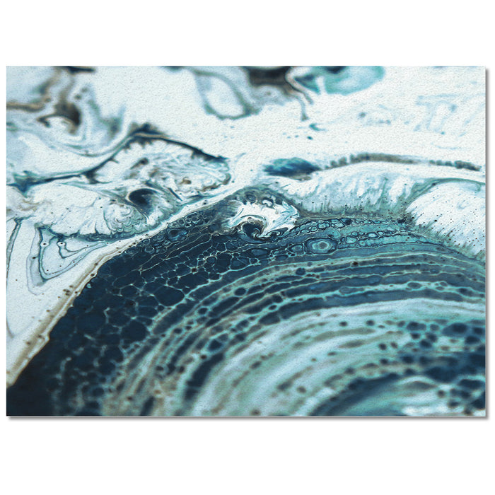 Green Marble fluid gradient texture Right Angle Felt Rugs - LeobonZone