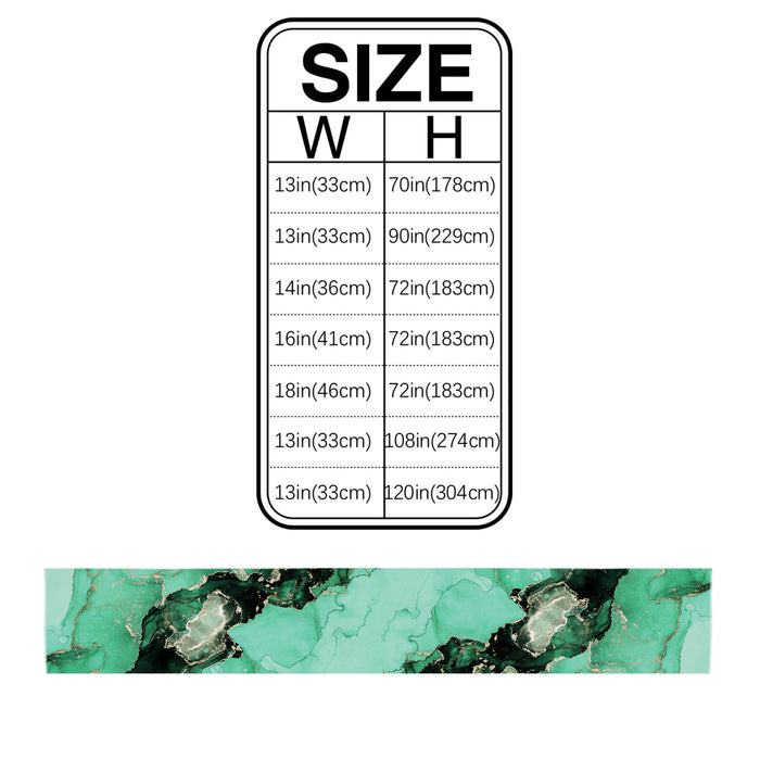 Green Marble Texture in Phnom Penh Table Runner Place Mats - LeobonZone