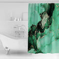 Green Marble Texture in Phnom Penh Waterproof Durable Shower Curtain - LeobonZone
