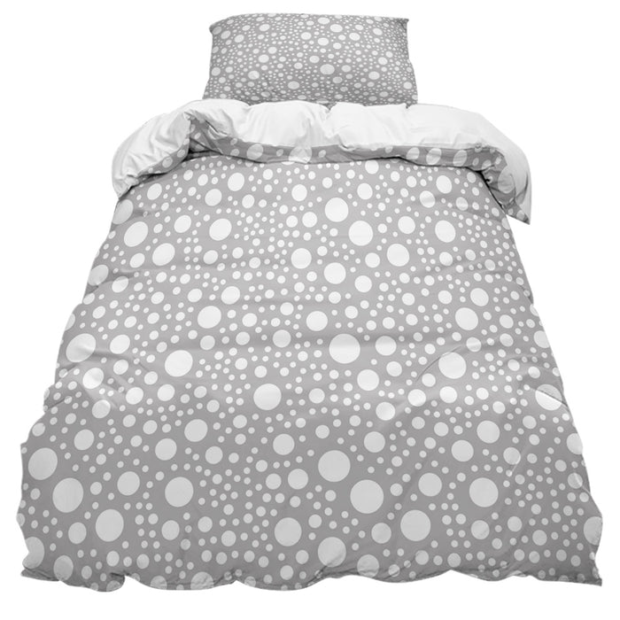 Grey dots comforter sets pillowcase - LeobonZone