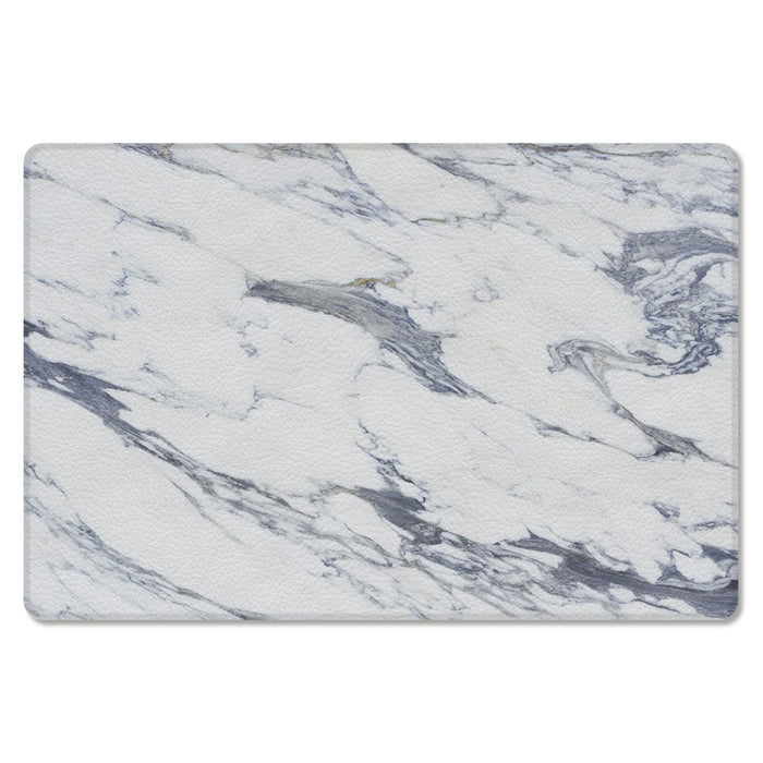 Grey Marble light color pattern stone Leather Doormat - LeobonZone