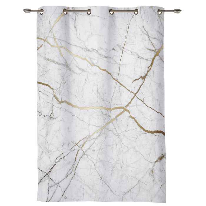 Grey Marble line texture window curtains - LeobonZone