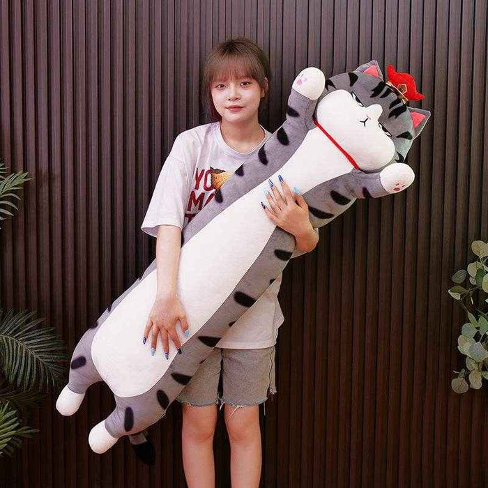 Grumpy Long Cat Pillow Plush - Goodlifebean stuffed animals