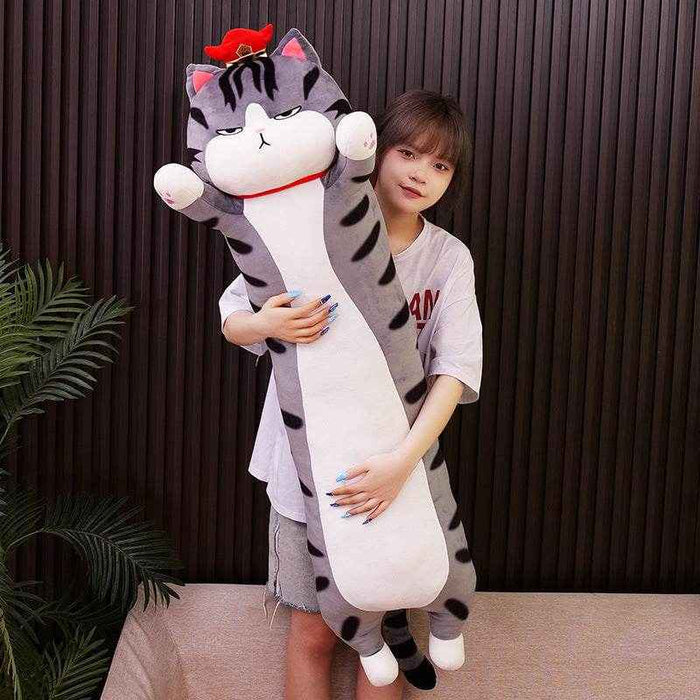 Grumpy Long Cat Pillow Plush - Goodlifebean stuffed animals