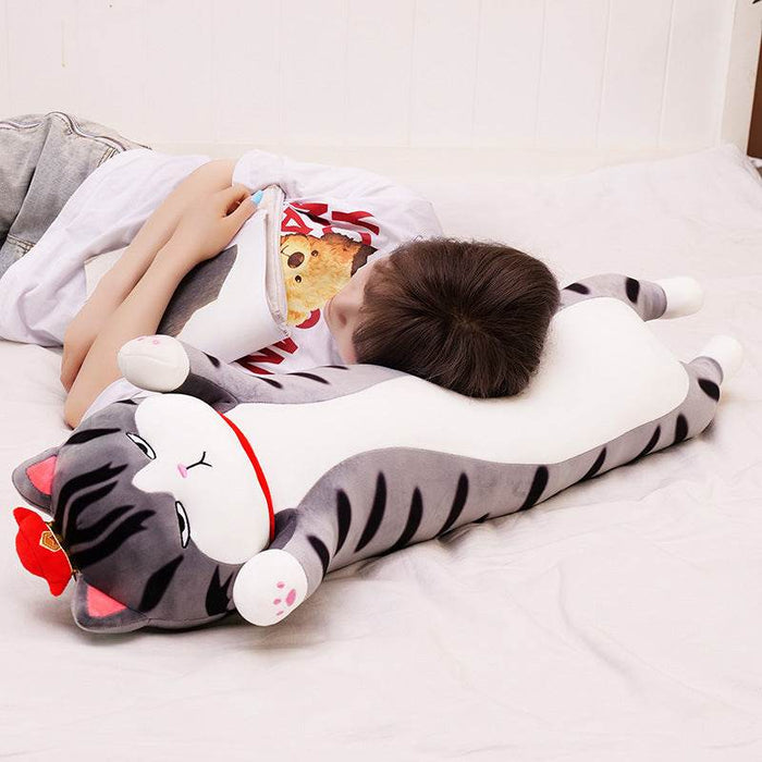 Grumpy Long Cat Pillow Plush - Goodlifebean stuffed animals