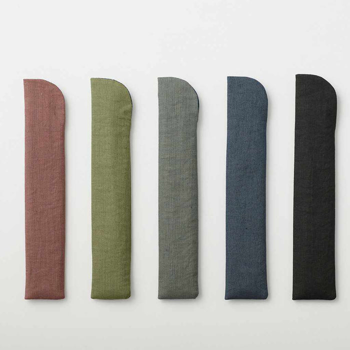 [HAND FAN BAG] FOLDING BLACK FOR MEN  (UP TO ABOUT 9.06 IN. IN LENGTH) | KYOTO FOLDING FANS | OHNISHI TSUNE SHOTEN