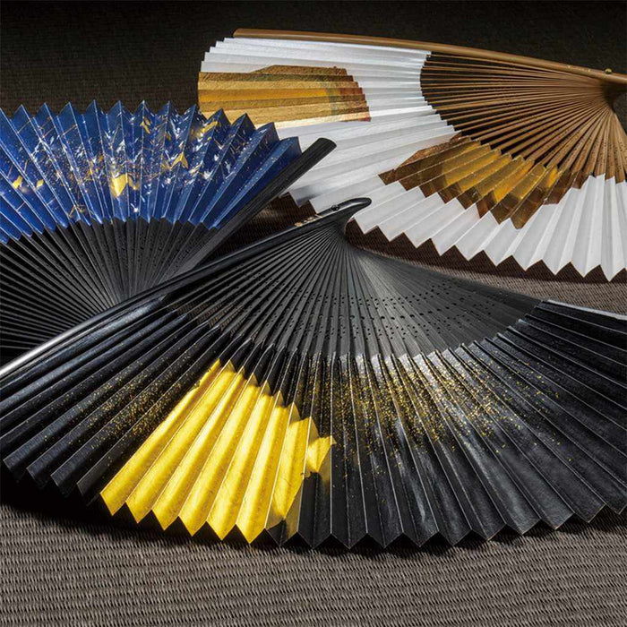 [HAND FAN] FOLDING FAN FOIL TSUKIYO TSUKIYO (UNISEX) | HAKUICHI | KANAZAWA GOLD LEAF