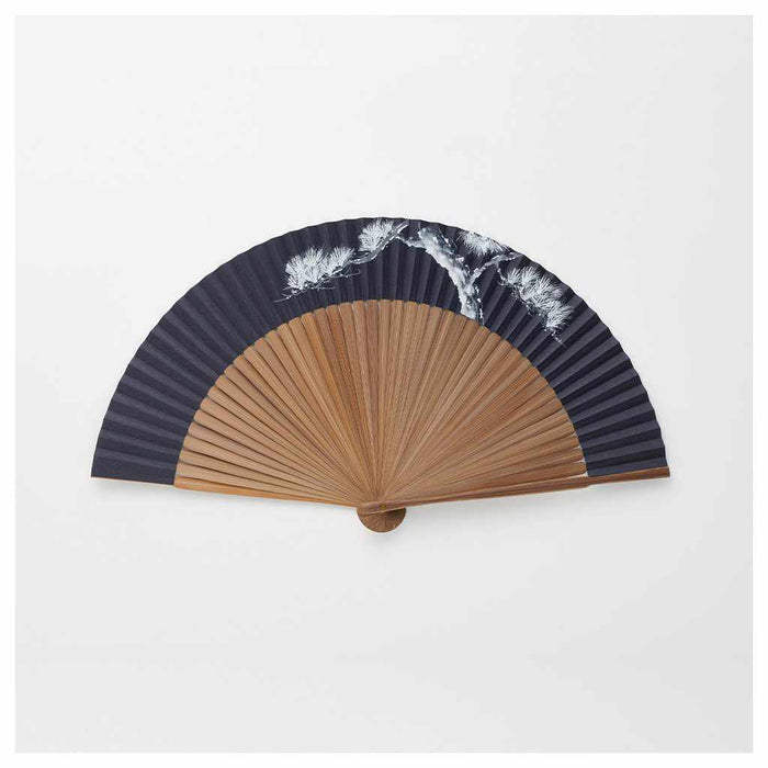 [HAND FAN] MEN'S PAPER FAN DYED WASHI SHIRAMATSU DAISHOJI | KYOTO FOLDING FANS | OHNISHI TSUNE SHOTEN
