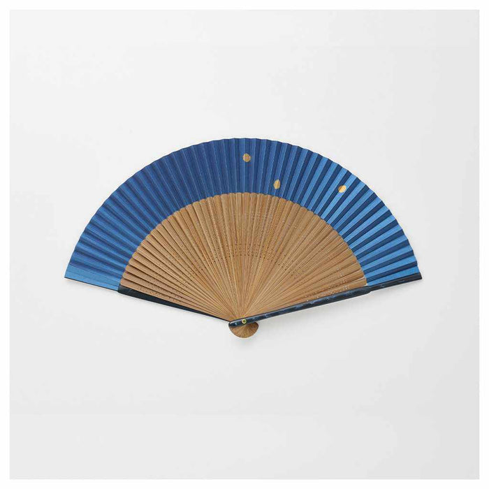 [HAND FAN] MEN'S PAPER FAN FIREFLY DANCING IN THE TWILIGHT | KYOTO FOLDING FANS | OHNISHI TSUNE SHOTEN