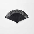 [HAND FAN] MEN'S SILK FAN DRAGONFLY BLACK BONE LARGE SHORT GROUND | KYOTO FOLDING FANS | OHNISHI TSUNE SHOTEN