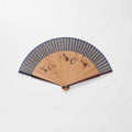 [HAND FAN] MEN'S SILK FAN GOURD TEA BONE LARGE SHORT GROUND | KYOTO FOLDING FANS | OHNISHI TSUNE SHOTEN