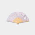 [HAND FAN] WOMEN'S SILK FAN HANANO'S BUTTERFLY MAUVE | KYOTO FOLDING FANS | OHNISHI TSUNE SHOTEN