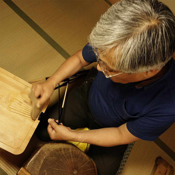 [HAND FAN] WOMEN'S SILK FAN UNRYU PAPER BUTTERFLY BLUE | KYOTO FOLDING FANS | OHNISHI TSUNE SHOTEN