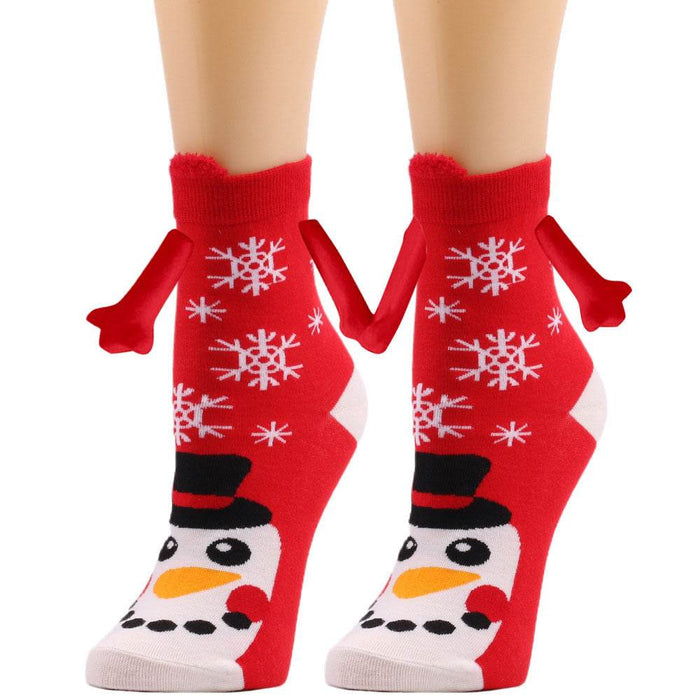 Hand holding Christmas Socks - Goodlifebean Shoes