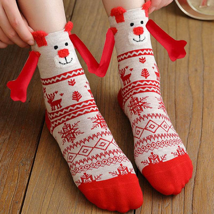 Hand holding Christmas Socks - Goodlifebean Shoes