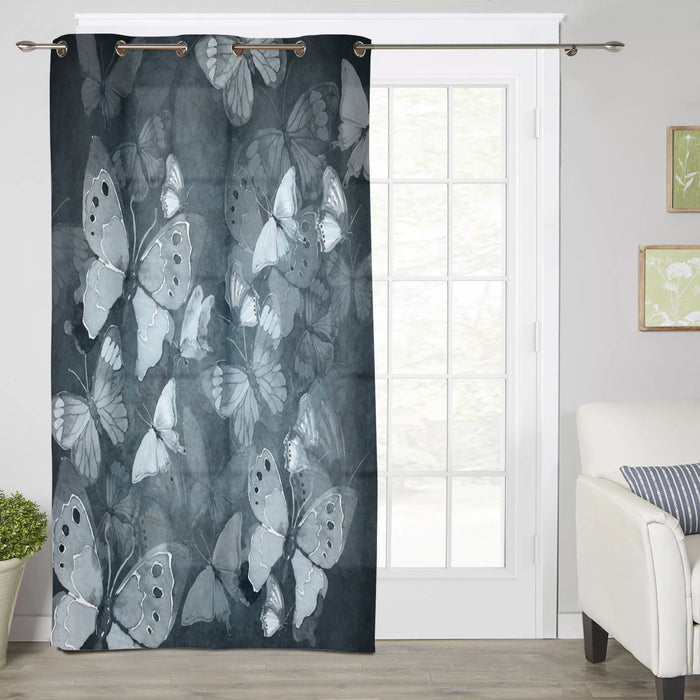 Hand painted Butterfly Blackout Window Curtains - LeobonZone