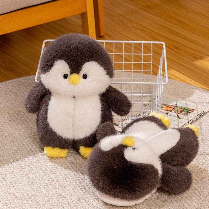 Happy Feet | Kawaii Penguin Plush Slippers - Goodlifebean Shoes