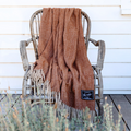 Herringbone Collection | Recycled Wool Blankets | Russet