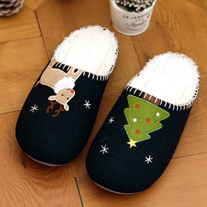 Holidayn: Warm Fuzzy Holiday Slippers - Goodlifebean Shoes